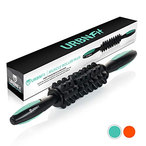 Muscle Roller - Deep Tissue Massage Stick - Relieve Muscle Soreness, Cramps, and Lactic Acid Buildup - for Athletes, Crossfit, Yoga, Physical Therapy and After Workouts - Free Workout Guide Included