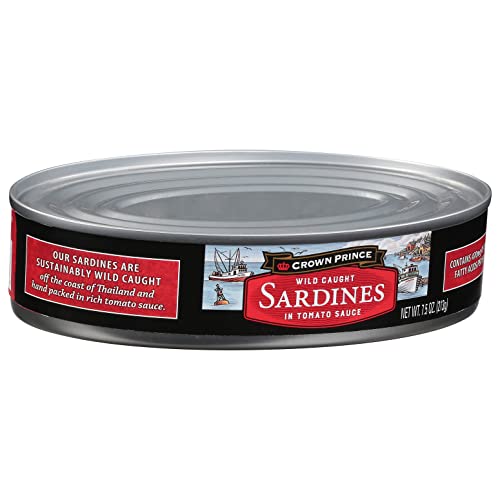 Crown Prince Sardines in Tomato Sauce, 7.5Ounce Cans (Pack of 12) Pricepulse