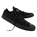 Converse Chuck Taylor All Star Canvas Low Top Sneaker, Black Monochrome ,4 US Men/6 US Women