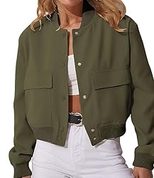 Modegal Women's Varsity Bomber Jackets Long Sleeve
