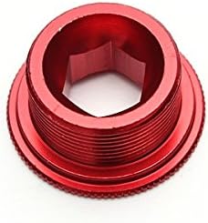 Lanfy Bike Bicycle Parts Crankset Crank Arm Fixing Bolt Screw Cover - Red