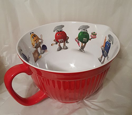 Click Here to See More Images M&M's Bowl Mixing Big Face. Green, Red, Yellow and Blue Characters.