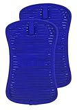 All Clad Textiles Pot Holder - 2 Pack - Heavyweight 100% Cotton Twill, Silicone Treated, Stain Resistant, 500 Degree Heat Resistance, 6 inch by 10 inch