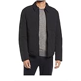 Ted Baker London Men's Schss Water Repellant Reversible Quilted Jacket Black With Gray SIze 7