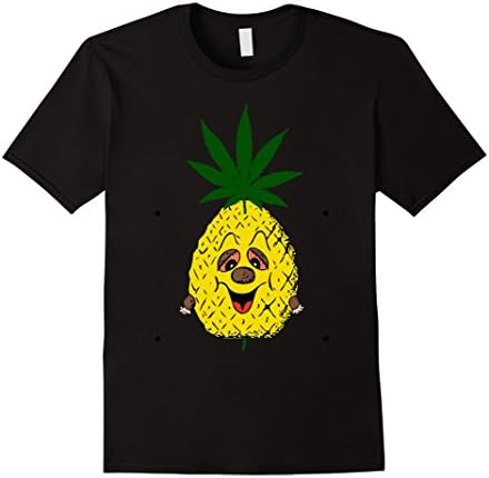 Men's Pineapple  Hidden Message and Meaning T-Shirt Men and Women Large Black