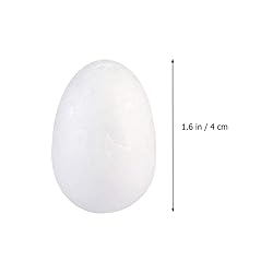 50Pcs Foam Eggs 1.5 Inch Tall White Craft Eggs