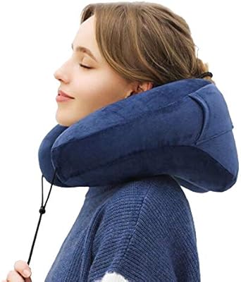 Amazon Com Lucear Inflatable Travel Pillow Set For Airplane Train