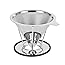 Zosenyer Edelstahl Kaffeefilter - Wiederverwendbarer Dauerfilter Mit Bürste