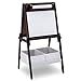 Delta Children MySize Kids Double-Sided Storage Easel -Ideal for Arts & Crafts, Drawing, Homeschooling and More, Dark Chocolate
