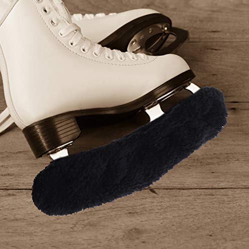 LOCOLO 3 Pairs Skate Covers Ice Skates Blades Covers Protector, Guards for Hockey Skates, Figure Skates, Ice Skates (Black,Light Pink,Light Blue, S)