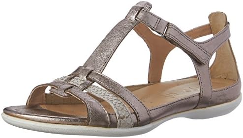 ecco flash t strap sandal metallic