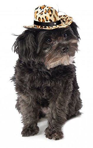 Rubies Costume Leopard Print Cowboy Hat Dog Costume