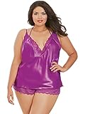 Dreamgirl Women's Plus Size Camisole, Bralette and