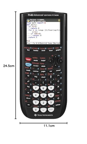 Texas Instruments TI-82 Advanced Phyton Edition Grafischer Taschenrechner (Farbdisplay) Schwarz 2