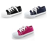 K.I.C.S. Girls Canvas Sneakers