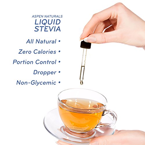 Liquid Stevia Drops Natural Sweetener - 4oz Droplet Bottle - No Aftertaste, No Artificial Sucralose, No Calories, Sugar Free - Easily Mix into Hot and Cold Beverages and Healthy Treats - Aspen Natural - Thumbnail 2