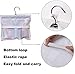 MISSLO Shower Caddy Organizer 5 Pockets Roll up Hanging Bathroom Accessories Storage for Camper, RV, Gym, Cruise, Cabin, College Dorm Shower, Small