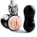 ZEMALIA Vagina Pocket Male Masturbators Cup Sex Toys for male Realistic Textured Male Masturbation Discreetly Packed(Black)