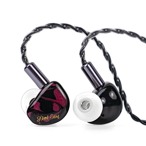 LINSOUL Kiwi Ears Cadenza10mm Beryllium Dynamischer Treiber IEM 3D Gedruckt mit Abnehmbarem Stecker 0.78 2pin 3.5mm IEM Kabel für Musiker (Rot)