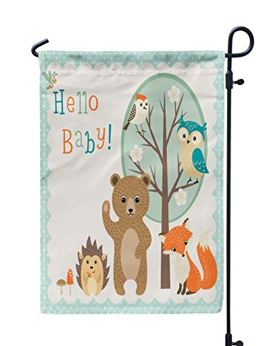 Soopat Woodland Seasonal Flag Baby Shower With Cute Woodland Animals Baby Showerweatherproof Double Stitched Decorative Flags For Garden Yard 12 L X 18 W Welcome Garden Flag Pricepulse Soopat Woodland Seasonal Flag Baby Shower With Cute Woodland Animals Baby Showerweatherproof Double Stitched Decorative Flags For Garden Yard 12 L X 18 W Welcome Garden Flag Pricepulse