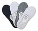 Q.T. Bamboo Women's Low Cut No Show Flat Boat Liner Hidden Socks Cotton 4 Pack