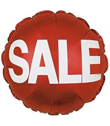 Amazon.com: Red Sale Balloon (18 Inch Mylar) (Pkg of 25, Red  display picture 1