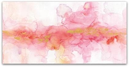 Rainbow Seeds Abstract Gold Ornate Frame by Lisa Audit, 16x32-Inch Canvas Wall Art