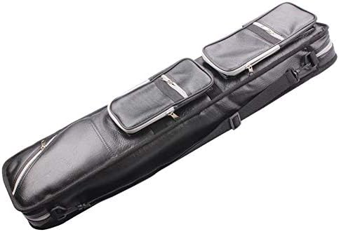 Icue 4x8 Pool Cue Case Billiard Stick Carrying Case Soft Cue Bag Hold 4 Butt 8 Shaft Gray