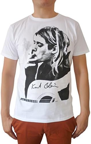 TheLegendTshirt Men's Kurt Cobain Nirvana Rock Band Short Sleeve T Shirts