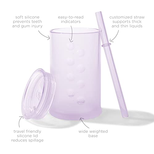 Olababy Clear View Silicone Training Cup with Straw Lid Toddler Sippy Trainer 12mo