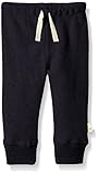Burt's Bees Baby Boys' Organic Loose Pique Pant, Midnight, 18 Months