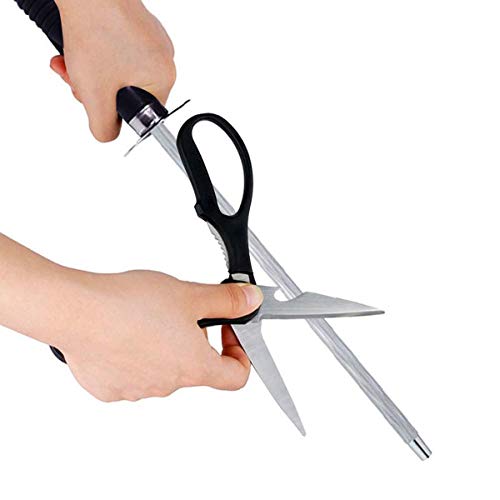 K&A Company 10Inch 12Inch Knife Sharpening Rod Knife Sharpener Sharpening Tool Oval, 12 inch