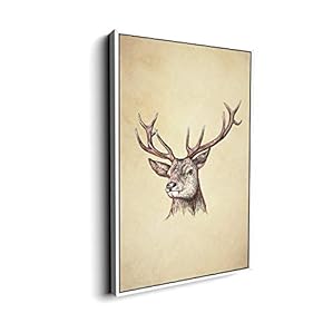 for Living Room Bedroom Animal Portrait Framed for