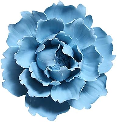 Alycaso Ceramic Flowers Wall Decoration For Living Room Bedroom Hanging 3d Wall Art Flower Pediments Sculpture 4 72 Inch Blue Dmwp Hzy 002bl L Buy Online At Best Price In Uae Amazon Ae