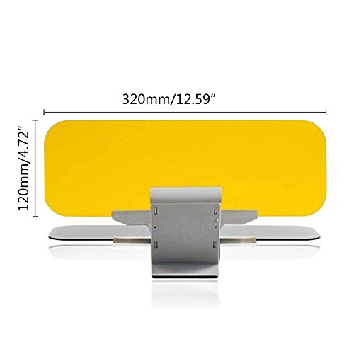 niceeshop Car Sun Visor Extension, 2018 Version 2 in 1 HD Day and Night Car Windshield Visor Eye Protector with Anti-UV/Anti-Dazzle/Anti-Glare Windshield Extender