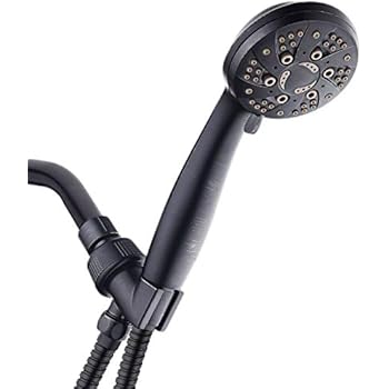 AquaDance High Pressure 6-Setting Oil Rubbed Bronze Handheld Shower with Hose for the Ultimate Shower Experience! Officially Independently Tested to Meet Strict US Quality & Performance Standards!