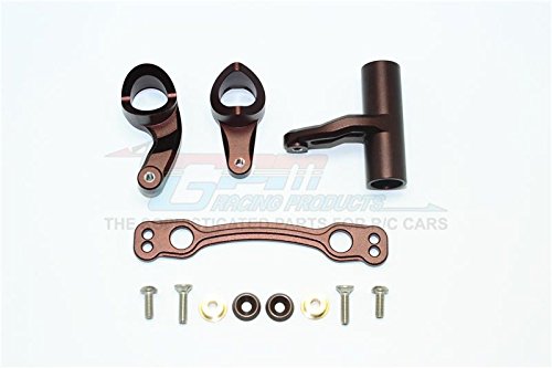 Arrma Kraton 6S BLX (AR106005/106015/106018) Upgrade Parts Aluminum Steering Assembly - 1 Set Brown