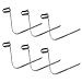 MonkeyJack Pack 6 Durable Strong Single Button Snap Clips 8mm - Kayak Paddle Spring Clip - Tent Pole - Awning Accessories