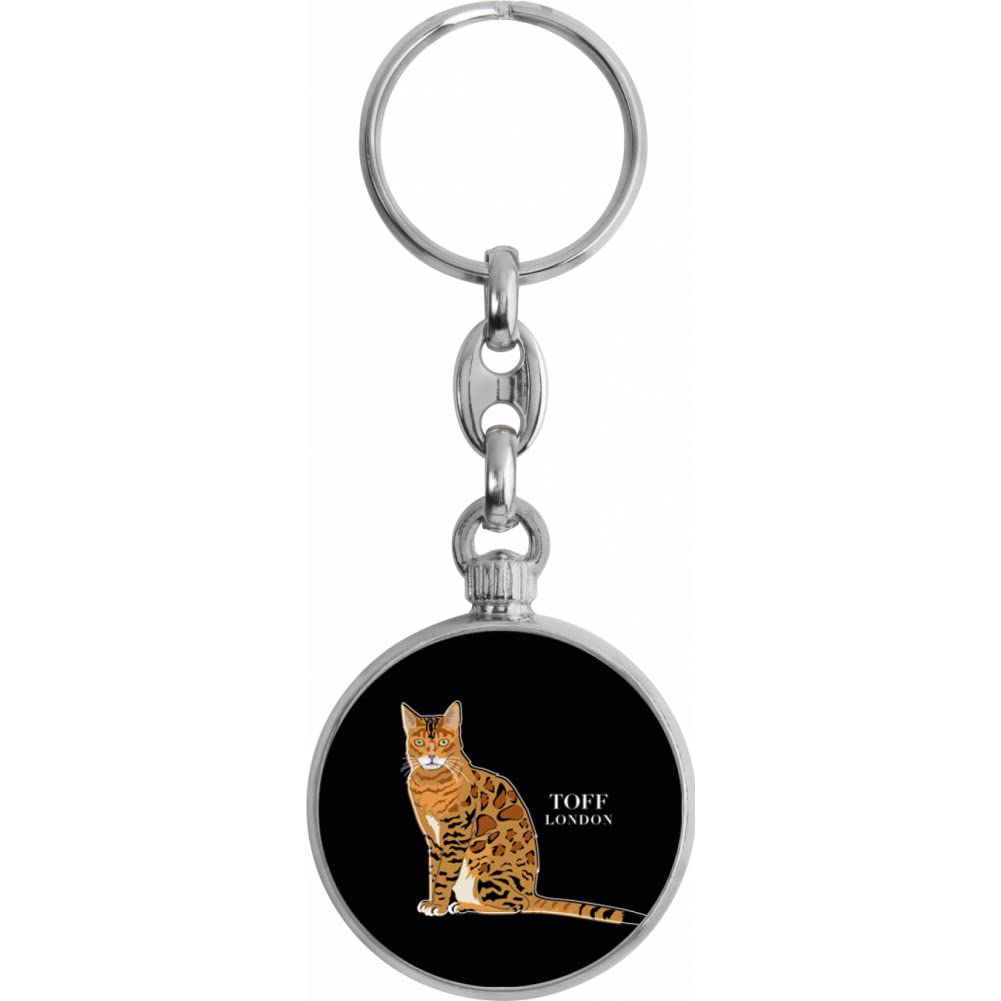 Toff London Ginger Bengal Cat Keyring