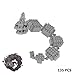 LNO Anime Pokemon Onix Nano Block Diamond Mini Building Toys Pocket Monster New