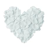 Neo LOONS 1000 Pcs Artificial Silk Rose Petals Decoration Wedding Party Color White