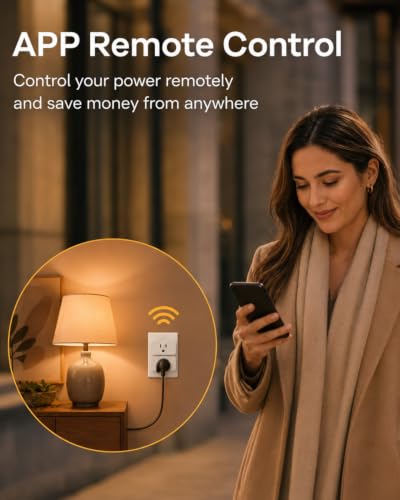E T EASYTAO Enchufe Inteligente, Mini Contacto Alexa Wifi Smart Plug Compatible con Smartlife Amazon Alexa, Google Home, Sola 2.4G WiFi, Control Remoto via APP los Dispositivos Eléctricos, 4 PACK