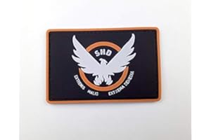 Morton Home Airsoft -Game -Cosplay The Division SHD Rubber 3D PVC Badge MORCLA Patch (Rectangle)