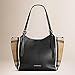 Tote Bag Handbag Authentic Burberry Small Canter in Leather and House Black Color Made in Italy