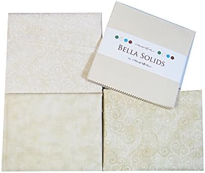 Moda Fabric Valentine's Cream Charming Fat Quarter Bundle with Charm Pattern