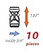 Plastic Buckles 3/4 Inch (10 pcs) - 2 Ways Flat Side Quick Release for Webbing, Fasteners Strap, Harness, Nylon Webbing. (NO SEWING). FREE with 1 Strap 60