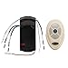 Pikeman Universal Ceiling Fan Remote Control Kit with Receiver Replacement for Harbor Breeze Hampton Bay Hunter Litex Westinghouse 3-Speed Light-Dimmer UC7030T KUJCE9603 L3HFAN35T1 FAN-35T FAN-28R