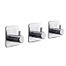 Damage Free Adhesive Hooks Made of Stainless Steel-Heavy Duty（10lb） Ultra Strong (3 Pieces Single Hook)