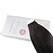 Tape in Hair Extensions Remy Hair 22inch Off Black #1B Straight Unprocessed Remy Human Hair Seamless Skin Weft Glue on Hair Extensions 50g 20pcs Per Package