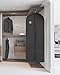 Titan Mall Garment Bag for Long Dress or Coat Breathable Gown Bag for Travel (42 x 60-5pc, Black)